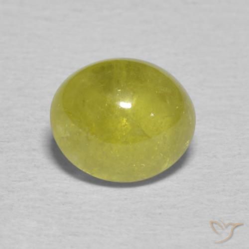 1.39ct 天然 ミディアムイエロー スフェーン, 楕円形, 透明