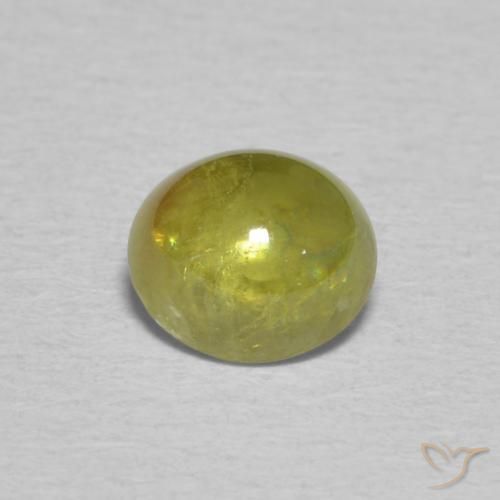 0.95ct 天然 ミディアムイエロー スフェーン, 楕円形, 透明