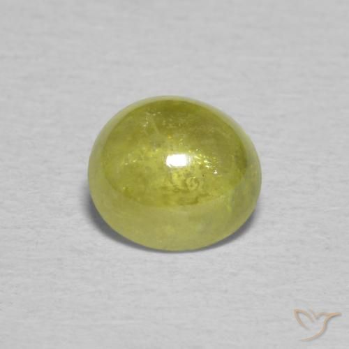 0.92ct 天然 ミディアムイエロー スフェーン, 楕円形, 透明
