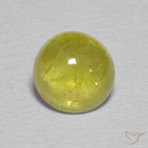 1.41ct 天然 Pineapple yellow スフェーン, 楕円形, 透明