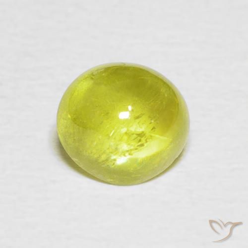 1.73ct 天然 薄いレモンイエロー スフェーン, 楕円形, 透明