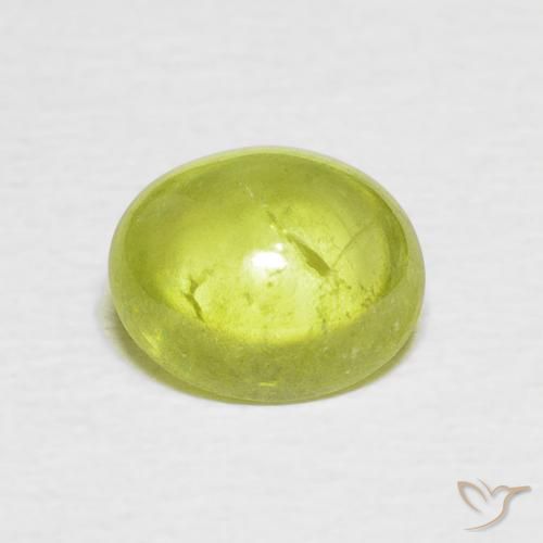 1.57ct 天然 薄いレモンイエロー スフェーン, 楕円形, 透明