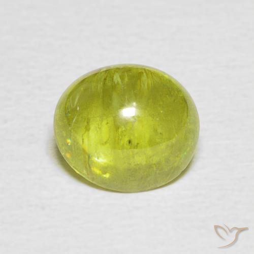 2.22ct 天然 ライトイエロー スフェーン, 楕円形, 透明