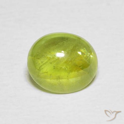 1.90ct 天然 ライトイエロー スフェーン, 楕円形, 透明