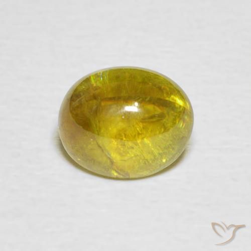 1.78ct 天然 ミディアムイエロー スフェーン, 楕円形, 透明