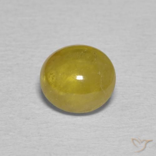 0.99ct 天然 秋の黄色 スフェーン, 楕円形, 透明