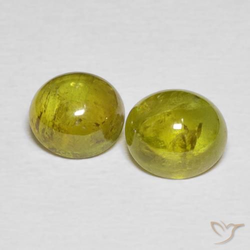 3.52ctw 天然 ウォームフォレストグリーン スフェーン, 楕円形, 透明
