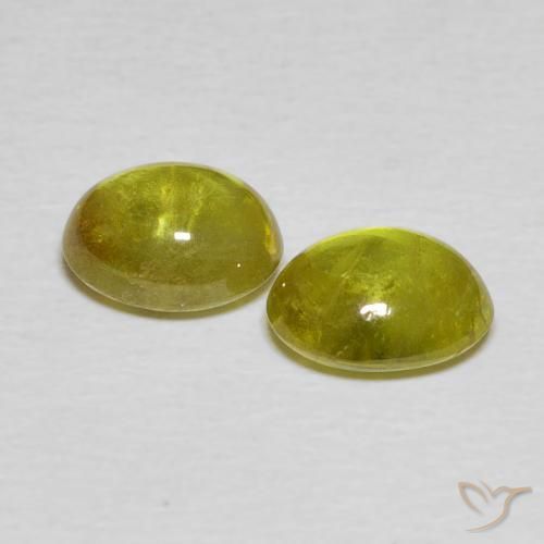 Shop natural 3.13ct ウォームフォレストグリーン スフェーン gems, 楕円形, from スリランカ at GemSelect. In stock, global shipping!