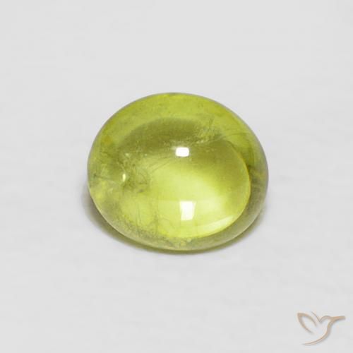 0.57ct 天然 ウォームフォレストグリーン スフェーン, 楕円形, 透明
