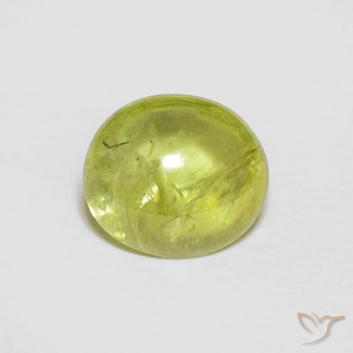 1.75ct 天然 ミディアムグリーン スフェーン, 楕円形, 透明