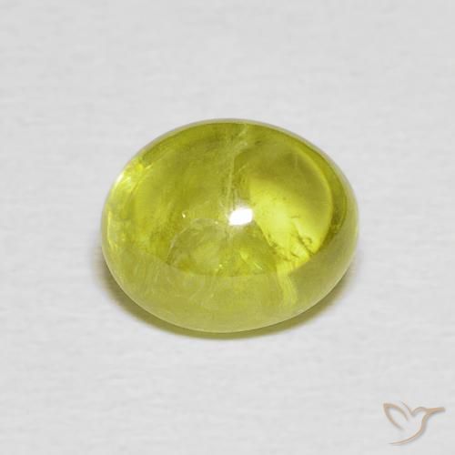2.42ct 天然 ミディアムグリーン スフェーン, 楕円形, 透明