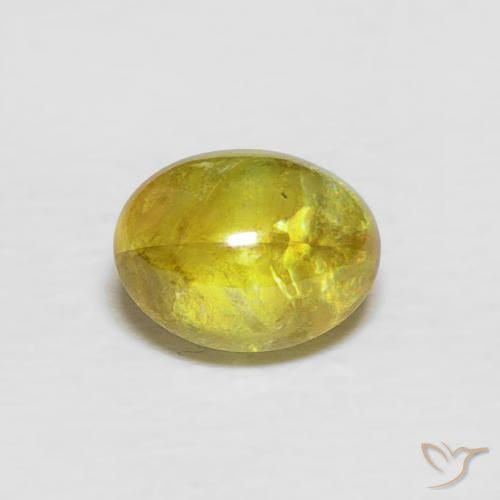 0.94ct 天然 茶色がかった黄色 スフェーン, 楕円形, 透明