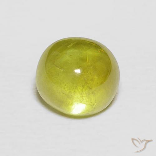 2.10ct 天然 ミディアムイエロー スフェーン, 楕円形, 透明