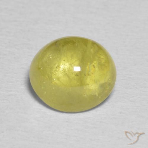 1.62ct 天然 ゴールデングリーンブラウン スフェーン, 楕円形, 透明