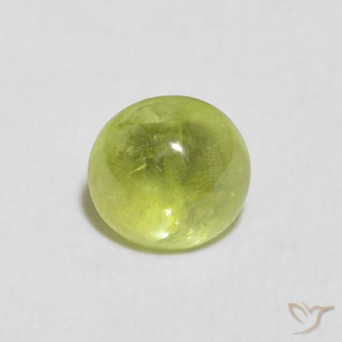 0.85ct 天然 鮮やかなグリーン スフェーン, 楕円形, 透明