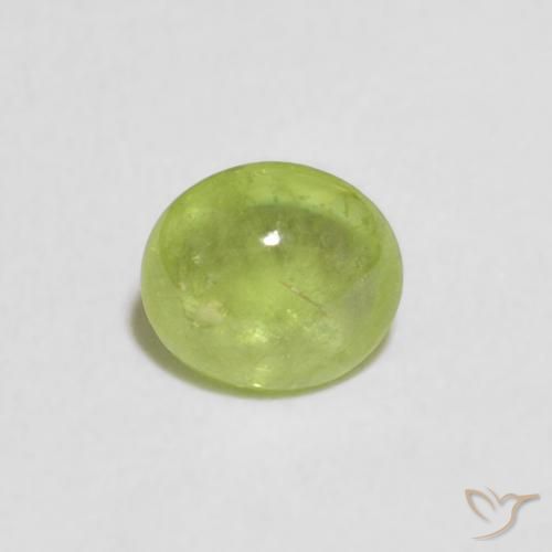 0.78ct 天然 ミディアムグリーン スフェーン, 楕円形, 透明