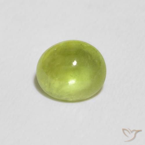 1.02ct 天然 鮮やかなグリーン スフェーン, 楕円形, 透明
