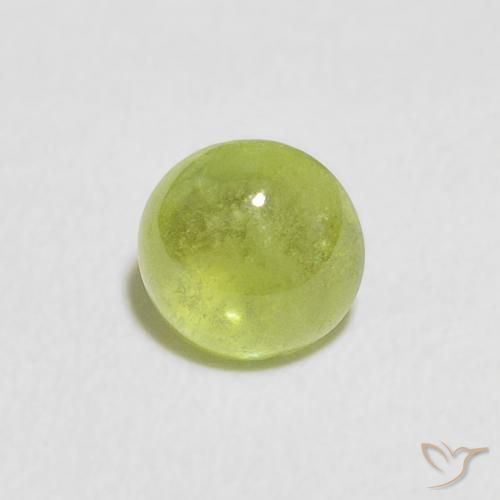 0.94ct 天然 鮮やかなグリーン スフェーン, ラウンド, 透明