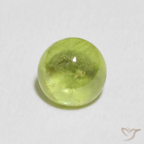 1.04ct 天然 ミディアムグリーン スフェーン, 楕円形, 透明