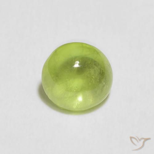 0.97ct 天然 ミディアムグリーン スフェーン, ラウンド, 透明