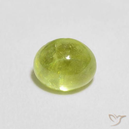 1.16ct 天然 ミディアムグリーン スフェーン, 楕円形, 透明