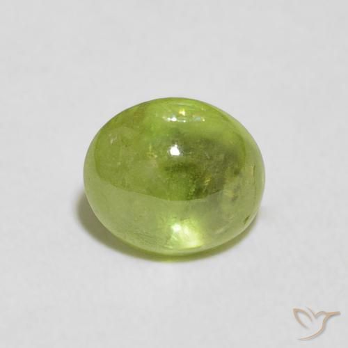 1.55ct 天然 ミディアムグリーン スフェーン, 楕円形, 透明