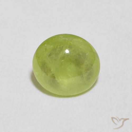 1.26ct 天然 鮮やかなグリーン スフェーン, 楕円形, 透明