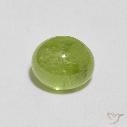 1.75ct 天然 ミディアムグリーン スフェーン, 楕円形, 透明