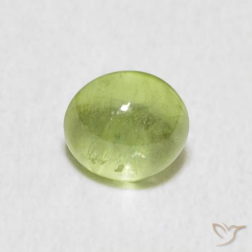 0.69ct 天然 ミディアムグリーン スフェーン, 楕円形, 透明
