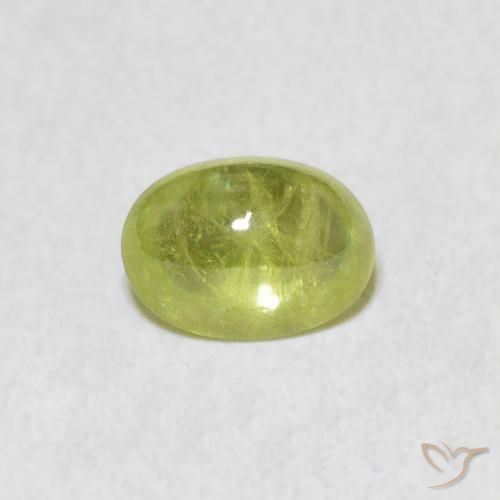 1.40ct 天然 ライムグリーン スフェーン, 楕円形, 透明