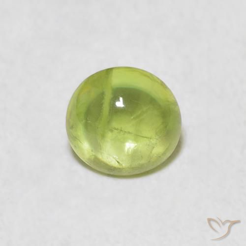 1.17ct 天然 ライブリー黄色がかった緑 スフェーン, 楕円形, 透明
