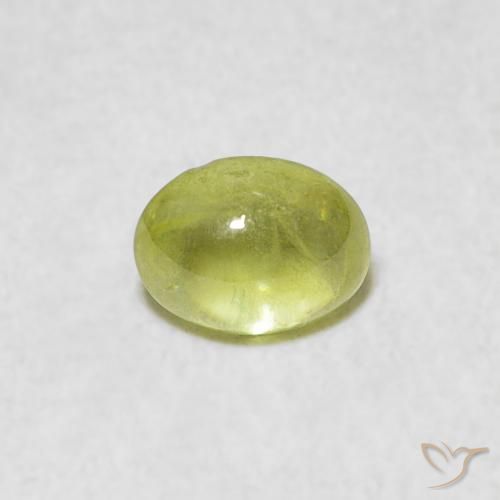 0.77ct 天然 ライムグリーン スフェーン, 楕円形, 透明