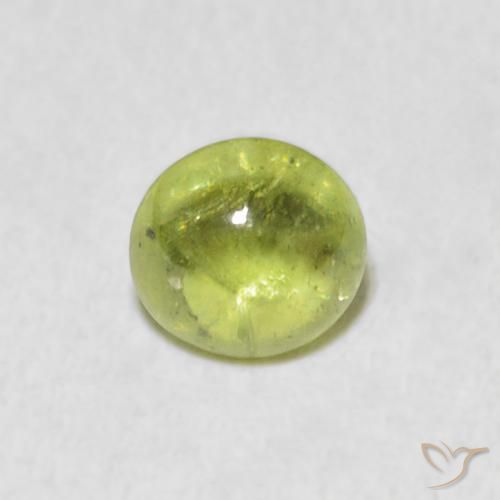 1.38ct 天然 ライムグリーン スフェーン, 楕円形, 透明