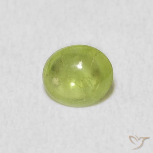 0.68ct 天然 ライムグリーン スフェーン, 楕円形, 透明