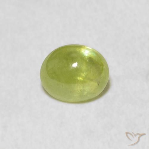 0.84ct 天然 ライムグリーン スフェーン, 楕円形, 透明