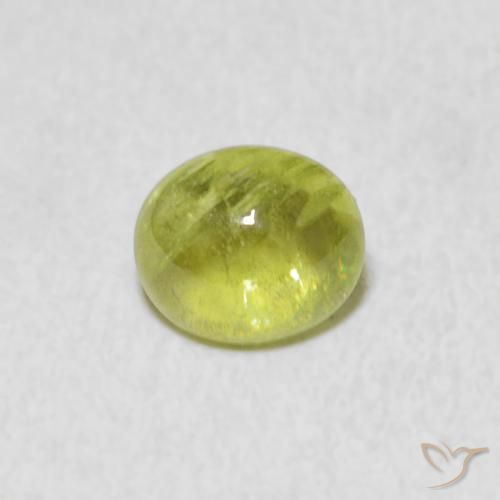 1.22ct 天然 ライムグリーン スフェーン, 楕円形, 透明