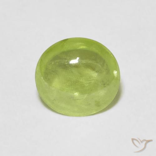 0.80ct 天然 ライブリーグリーン スフェーン, 楕円形, 透明