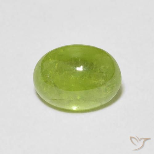 1.41ct 天然 ミディアムグリーン スフェーン, 楕円形, 透明
