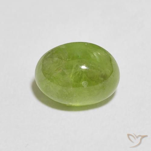 1.77ct 天然 ミディアムグリーン スフェーン, 楕円形, 透明