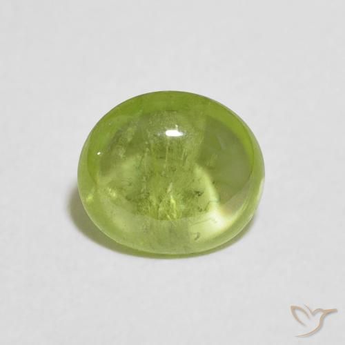 1.04ct 天然 ミディアムグリーン スフェーン, 楕円形, 透明