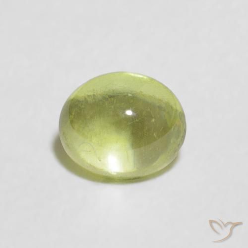 0.53ct 天然 ライムグリーン スフェーン, 楕円形, 透明