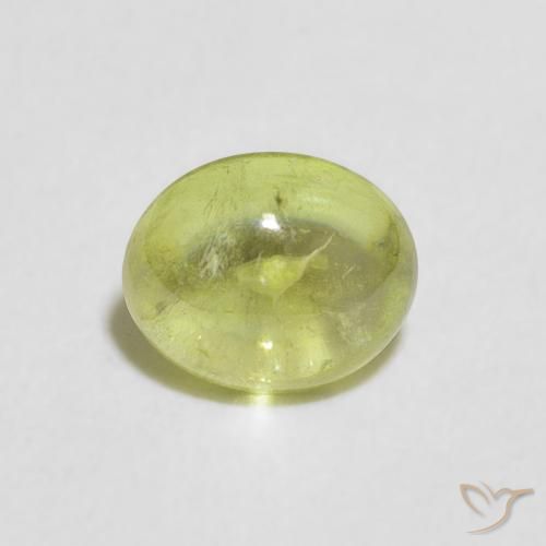1.19ct 天然 ライムグリーン スフェーン, 楕円形, 透明