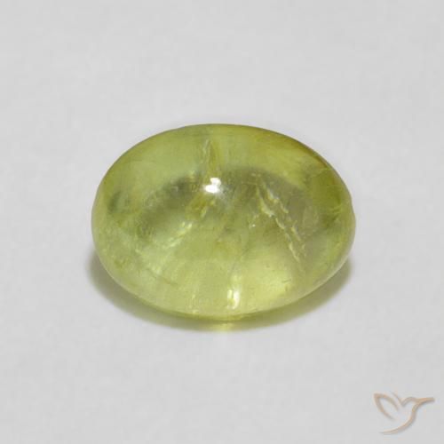 1.86ct 天然 ライトグリーン スフェーン, 楕円形, 透明