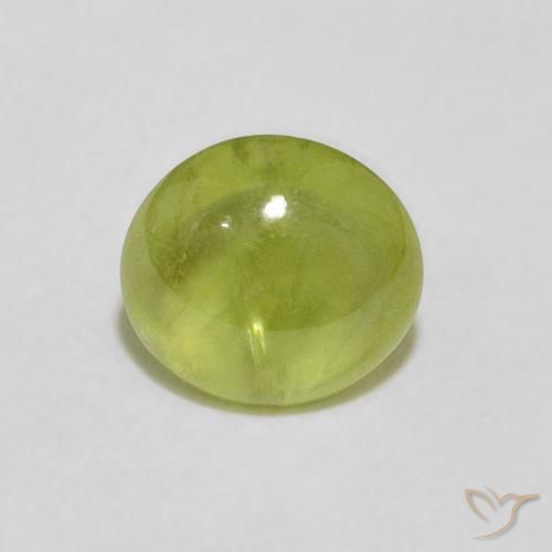 1.75ct 天然 ウォームフォレストグリーン スフェーン, 楕円形, 透明