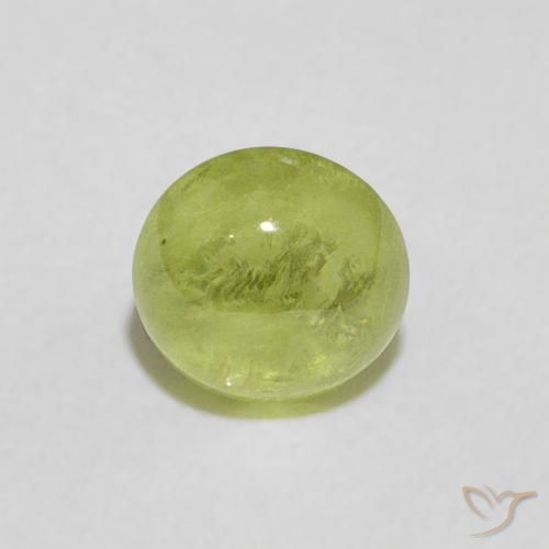 0.97ct 天然 ミディアムグリーン スフェーン, ラウンド, 透明