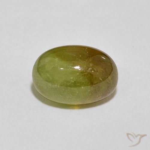 2.86ct 天然 黄みがかったグリーン スフェーン, 楕円形, 透明