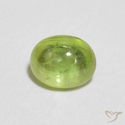 0.81ct 天然 ライブリーグリーン スフェーン, 楕円形, 透明
