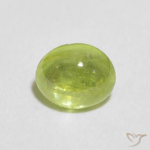 0.72ct 天然 ミディアムグリーン スフェーン, 楕円形, 透明