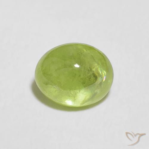 0.89ct 天然 ライブリーグリーン スフェーン, 楕円形, 透明