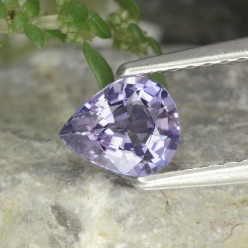 0.63ct 天然 ピンクがかったバイオレット スピネル, 洋梨の形, VVS-VS
